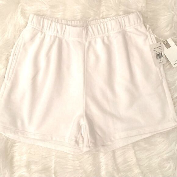 NWT Good American Oversized Terry Shorts Size 2 (M) - Picture 2 of 10